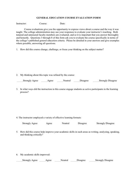 Image result for How to Write a Course Evaluation Statement