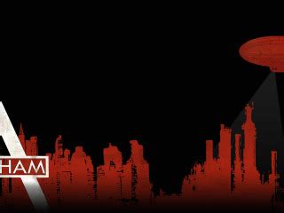 Download wallpaper the city, batman, the airship, poster, arkham city ...