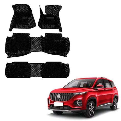 Buy Online MG Hector Plus Premium 7D Floor Mats - 4 Colour Options - Hotcar