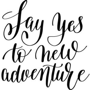 Posters | say yes to new adventures Printed Poster | funny poster ...