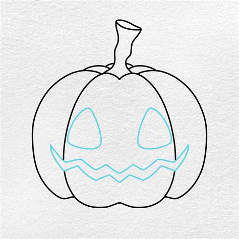 How to Draw a Halloween Pumpkin - HelloArtsy