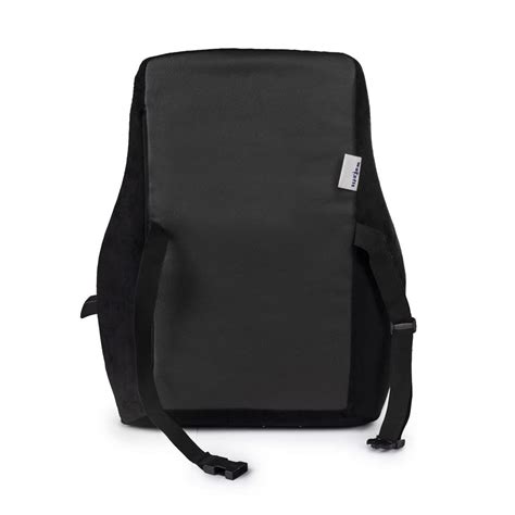 Wakefit Memory Foam Back Support Chair Cushion (41 x 45 x 12 cms, Black ...