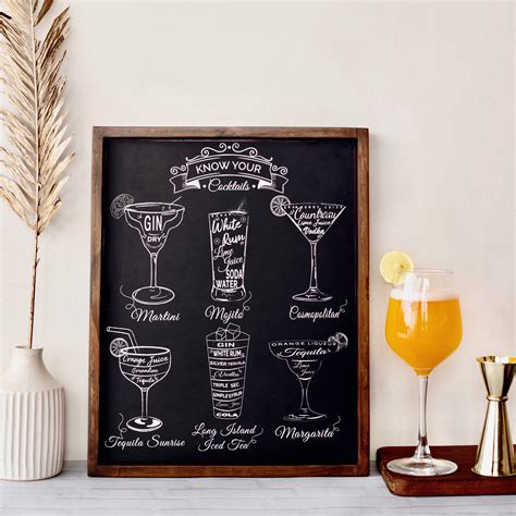 Image result for Cocktail Menu Frame