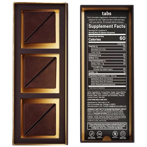 Tabs Chocolate Squares for Couples (1 Box) - Dark India | Ubuy