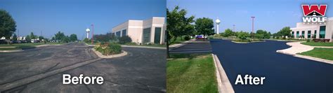 Driveway Sealcoating Before And After Asphalt Seal Coating In Cedar