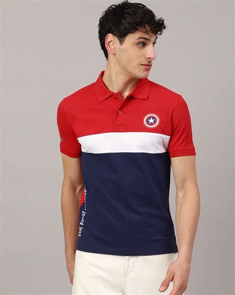 Captain America Regular Fit Polo T-Shirt For Men – Free Authority