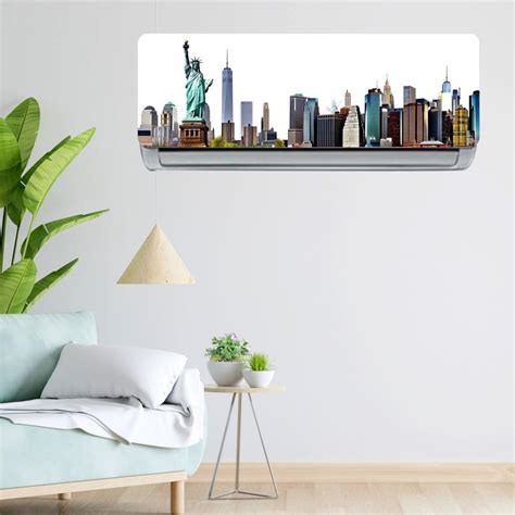 Ac Sticker Printed AC Sticker Multi Printed Wall Sticker Split Ac ...