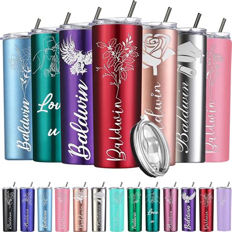 Amazon.com | Personalized Tumbler Custom Insulated Tumblers with Name ...