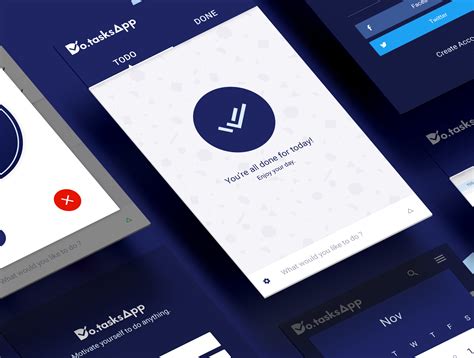ArtStation - Do.taskApp Todo Application UI Template | Artworks