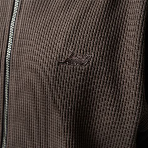 Castanza Waffle Knit Zip Up Hoodie (Brown) – RIPNDIP