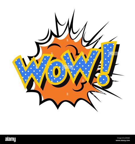 Vector comic sound effect - Wow. Pop art style Stock Vector Image & Art ...