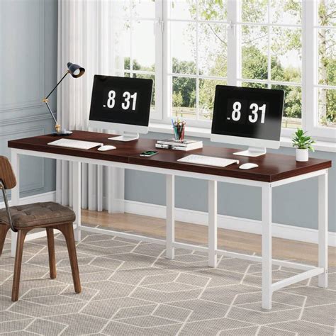 Tribesigns 78.7 inch Double Computer Desk, Extra Long 2 Person Desk ...