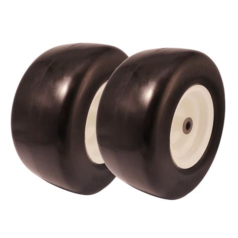 13x5.00-6 Flat Free Zero Turn Front Tires with 3/4 5/8 & 1/2 inch ...