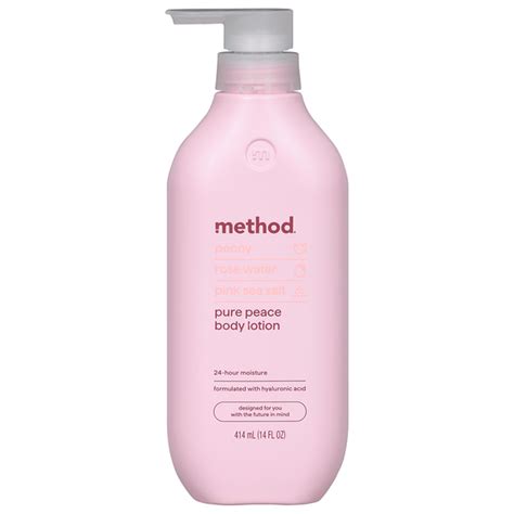method Body Lotion, Pure Peace, Peony/Rose Water/Pink Sea Salt (14 fl ...