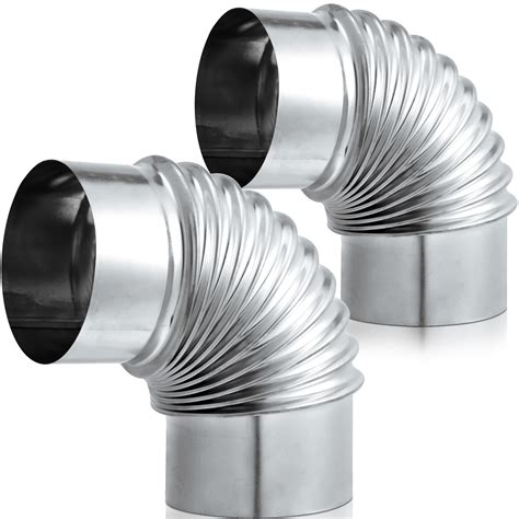 Amazon.com: Hicarer 4 Inch 90 Degree Galvanized Dryer Elbow Vent Tube Connector Adjustable Dryer ...