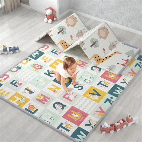 Baby Play Mat, Foldable Foam Baby Mats for Floor Play, 191X158cm ...