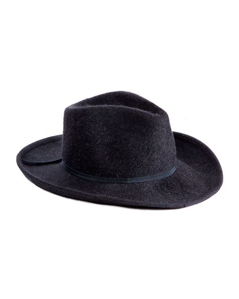 Eric Javits Bonanza Western Rabbit Felt Hat In Black | ModeSens | Felt ...