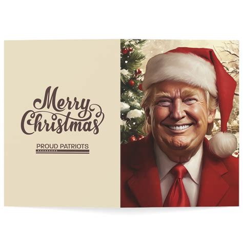 President Trump Merry Christmas Greeting Card – Proud Patriots