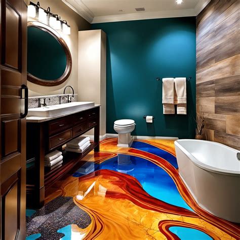 Perfect Colorful Epoxy Shower Floor That Inspire