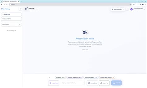 Xavion AI - The First Side By Side AI Comparison Platform