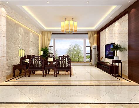 新中式风格三居室140平米5万-翠林漫步装修案例-北京房天下家居装修网