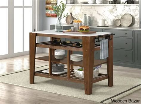 Buy Kitchen Islands Online in India | Wooden Bazar