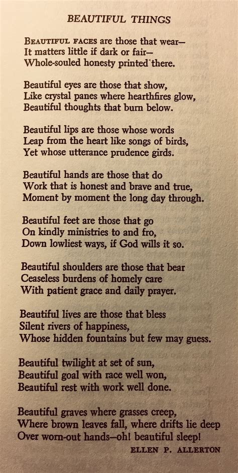 Beautiful Things - A Poem
