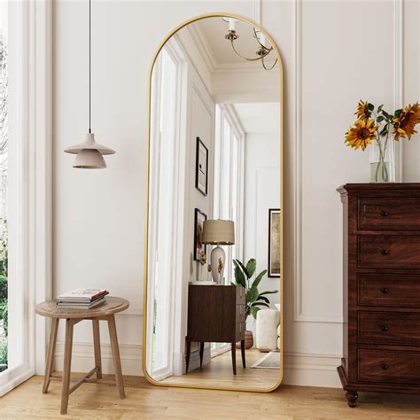 Amazon.com: Melodieux Arched Floor Mirror Full Length Mirror with Stand ...