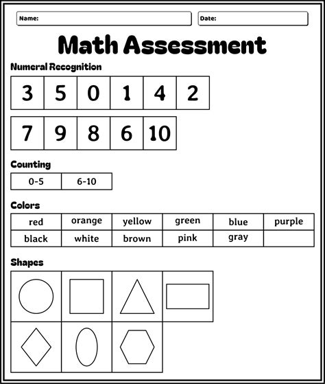 Preschool assessment skills 10 free pdf printables – Artofit
