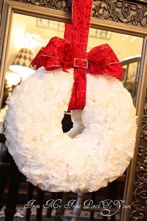 Coffee filter Wreath TUTORIAL From My Front Porch To Yours: Coffee ...