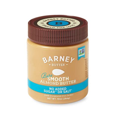 Barney Butter Bare Smooth Almond Butter 10 oz : Fresh Health Nutritions