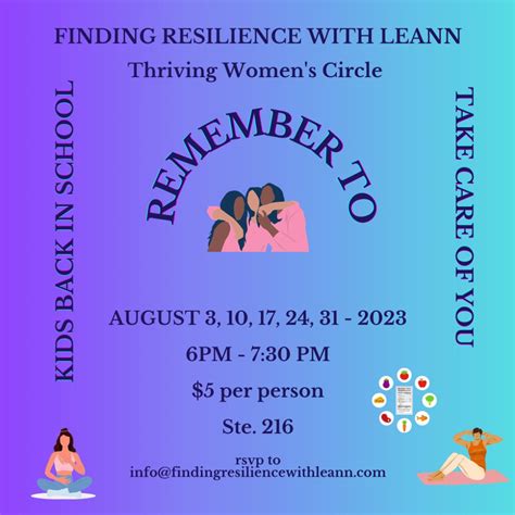 Kids Back In School Remember To Take Care of YOu, Finding Resilience ...