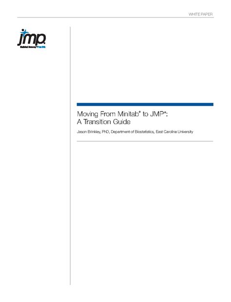 Moving minitab to jmp - About change of software - Jason Brinkley, PhD ...