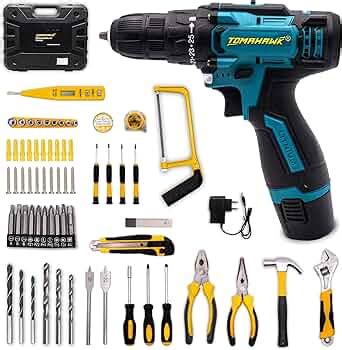 TOMAHAWK TYS-9055 Screwdriver & Drill, Cordless | CL Drill Set MC Set ...