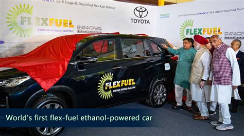 World's first flex-fuel ethanol-powered car, Toyota Innova HyCross ...