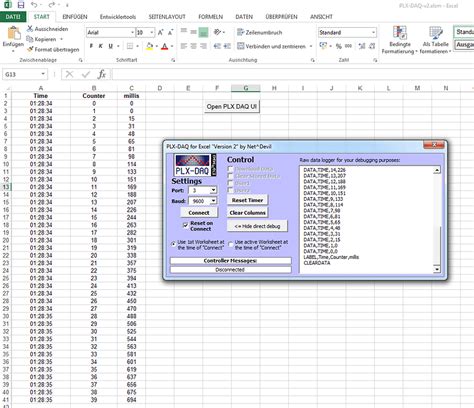 PLX DAQ Control 的图像结果
