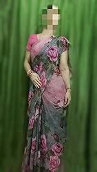 Vaamsi Women's Chiffon Saree With Blouse Piece (Rolex3064_Multicoloured ...