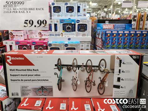 5058999 RICHELIEU ALL MOUNTED BIKE RACK 250LB PER RAIL X 4 59 99 ...