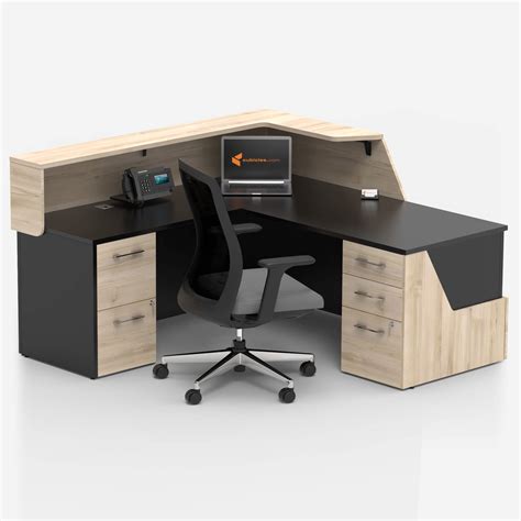 L Shaped Reception Counter New Reception Desk With Return And Pedestal