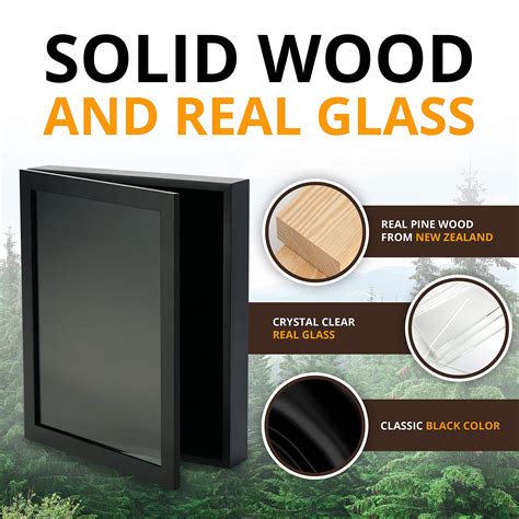 Buy Forever Frames 12x15 Large Shadow Box Frame, Deep Shadow Box ...