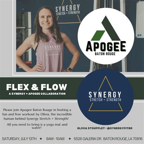 Flex and Flow - A Synergy & Apogee Collaboration , 5526 Galeria Dr ...