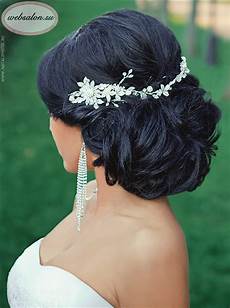 Hair Style For Wedding Black Hair by Top 25 Stylish Bridal Wedding Hairstyles For Hair Hair Style For Wedding Black Hair