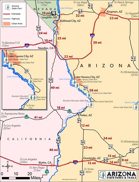 Colorado River Map | Arizona State Parks