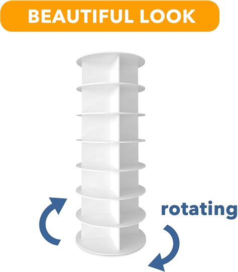 spaceaid rotating shoe rack with 7 levels rotating India | Ubuy
