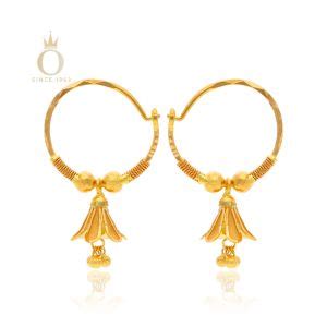 GOLD RING JHUMKI MAKRI