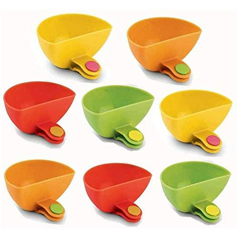 Dip Clip Bowl Plate Holder, 8 Pack Dip Clips Surtido Plate Grab Clip-on ...