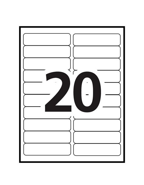 Avery Labels 5161 Template - Printable Word Searches