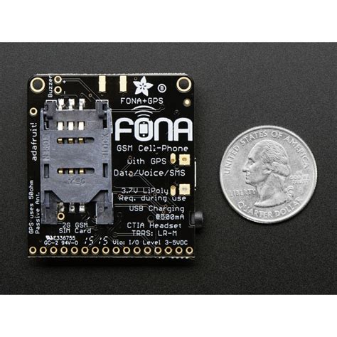 Adafruit FONA 808 Mini Cellular GSM + GPS Breakout buy online at Low ...