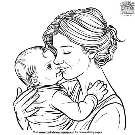 Coloring Pages Of Mom