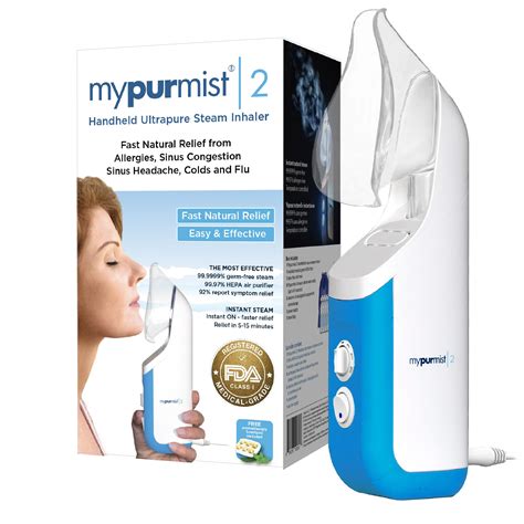 Amazon.com: mypurmist New Ultrapure 2 - Handheld Plug-in Personal Steam Inhaler for Sinus Relief ...